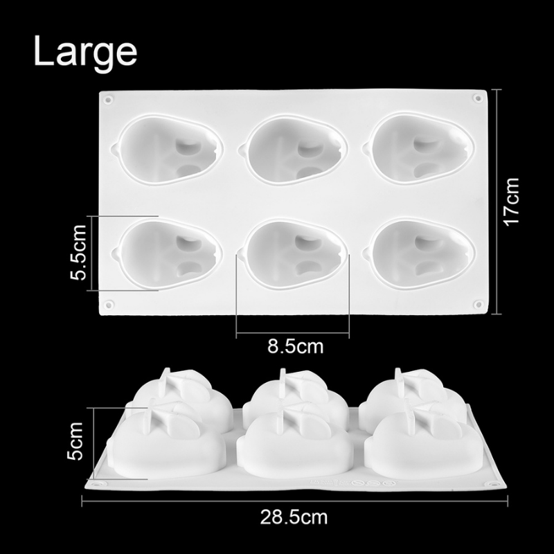 MiniBunny - Forme de silicon pentru prajituri in forma de iepurasi